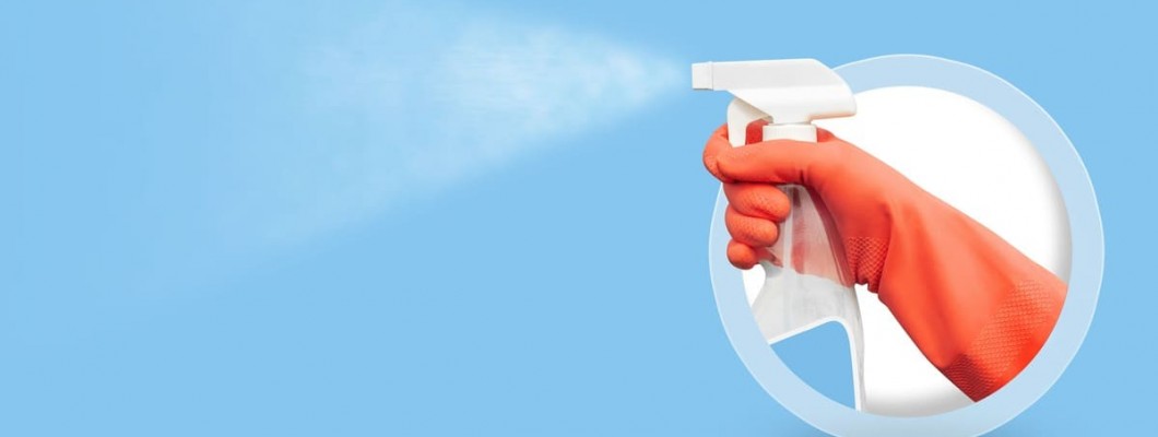 solutii profesionale de curatenie pulverizate pe suprafete