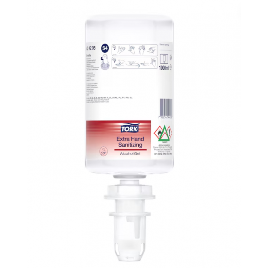 Dezinfectant lichid Tork Extra pentru mâini, pe bază de alcool