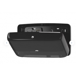 Dispenser de hârtie igienică Tork Twin Mini Jumbo, negru, T2 Dispenser de hârtie igienică Tork Twin Mini Jumbo, negru, T2