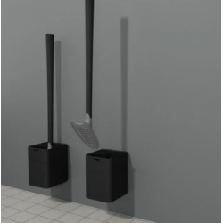 Perie Wc cu Suport STOKHOLM Negru Sanimaid 