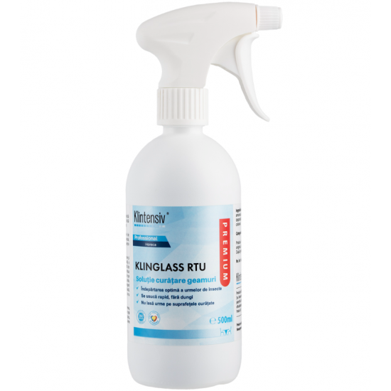 Klinglass RTU soluție PROFESIONALĂ pentru curățare geamuri, 500 ml