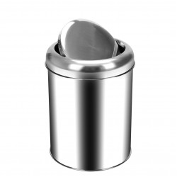 Cos inox cu capac batant, 20L Cos inox cu capac batant, 20L