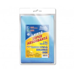 Laveta super absorbanta, Sonic 58 x 40 cm, 5 buc/ set Laveta super absorbanta, Sonic 58 x 40 cm, 5 buc/ set