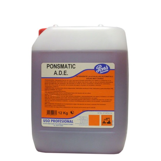 PONSMATIC-A.D-E.-Detergent pentru spalarea vaselor, pentru apa cu duritate foarte mare, Asevi 6 L