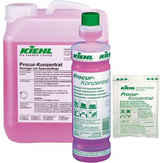 PROCUR CONCENTRAT Automat -Detergent de intretinere cu substante de protectie, evita aderenta gumei de mestecat, a etichetelor, 10L, Kiehl