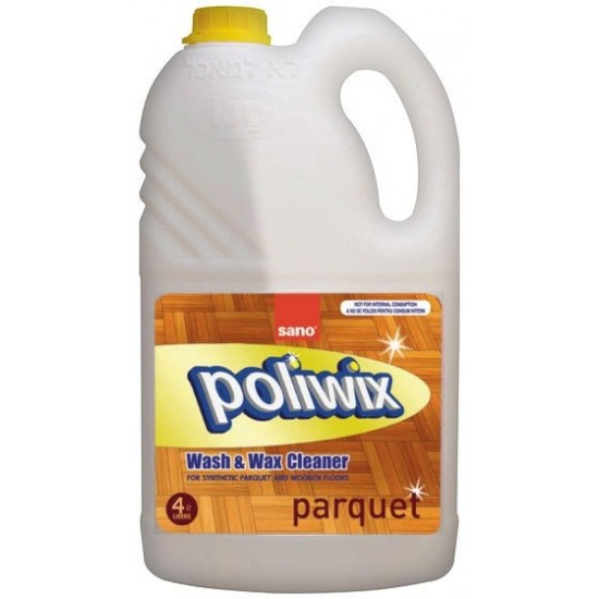 Detergent pardoseli cu ceara naturala Sano Poliwix Parquet 4L