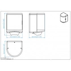 Dispenser din inox, pentru rulou prosop hartie, Mediclinics Dispenser din inox, pentru rulou prosop hartie, Mediclinics
