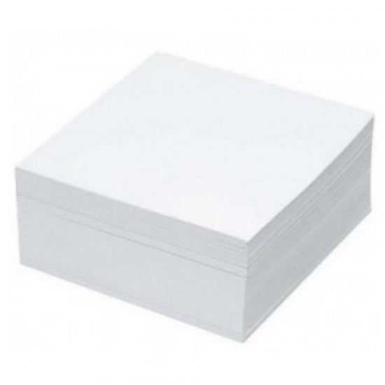 Rezerva cub hartie Basic, alb, 400 file, 85 x 85 mm