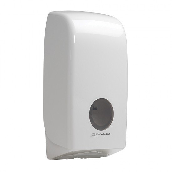 Dispenser Kimberly-Clark Aquarius pentru hartie igienica pliata