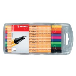 Liner Stabilo Point 88, varf fetru, 0.4 mm, 10 culori/set (rosu, negru, albastru, verde, roz, mov, verde deschis, violet, orange, galben) Liner Stabilo Point 88, varf fetru, 0.4 mm, 10 culori/set (rosu, negru, albastru, verde, roz, mov, verde deschis, violet, orange, galben)