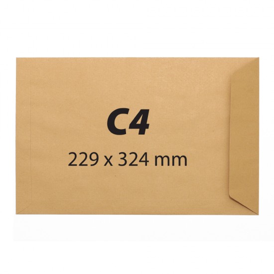 Plic C4, 229 x 324 mm, kraft, banda silicon, 90 g/mp, 250 bucati/cutie Plic C4, 229 x 324 mm, kraft, banda silicon, 90 g/mp, 250 bucati/cutie
