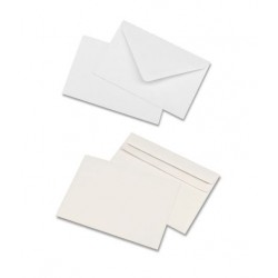 Plic DL, 110 x 220 mm, alb, gumat, 70 g/mp, 25 buc/set