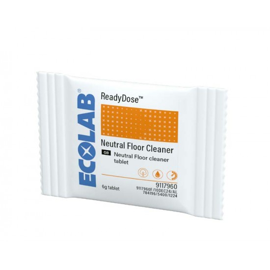 ReadyDose™ Neutral Floor Cleaner Tablet Ecolab – Detergent universal pentru curățarea zilnică a pardoselilor 60 buc/ cutie