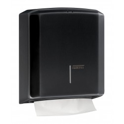 Dispenser pentru prosoape pliate din hartie, Mediclinics, otel negru-mat Dispenser pentru prosoape pliate din hartie, Mediclinics, otel negru-mat