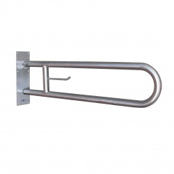 Bara de sprijin rabatabila, 800 mm, otel inoxidabil satinat, Nofer Bara de sprijin rabatabila, 800 mm, otel inoxidabil satinat, Nofer