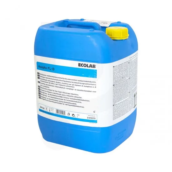 Detergent dezinfectant pentru navete din plastic ASEPTO FL-D, 24KG, Ecolab Detergent dezinfectant pentru navete din plastic ASEPTO FL-D, 24KG, Ecolab