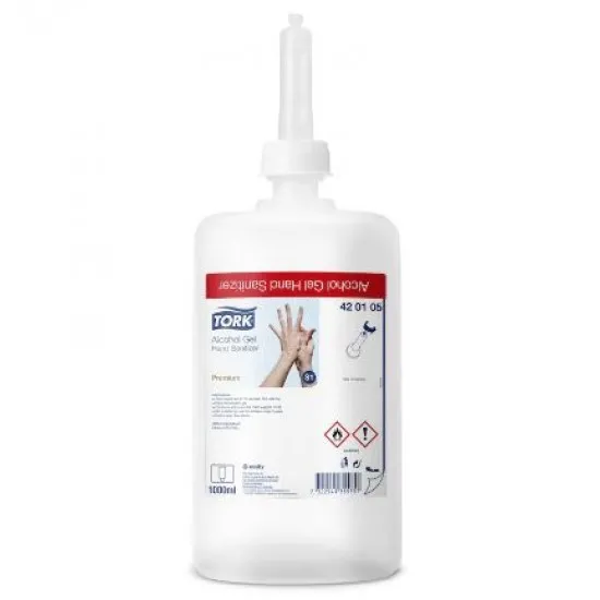 Alcoholgel Premium, gel dezinfectant , cu aviz biocid -Tork, 1L Alcoholgel Premium, gel dezinfectant , cu aviz biocid -Tork, 1L
