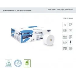 Hartie igienica alba STRONG 900ID CARDBOARD CORE 202m LUCART Hartie igienica alba STRONG 900ID CARDBOARD CORE 202m LUCART