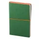 Notes Switch, piele, A5, liniat + matematica, verde/portocaliu Notes Switch, piele, A5, liniat + matematica, verde/portocaliu