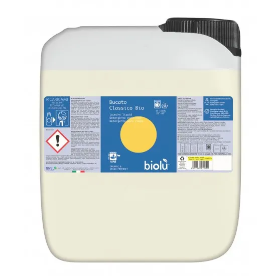 Biolu Detergent ecologic lichid pentru rufe albe si colorate lamaie 5L                              