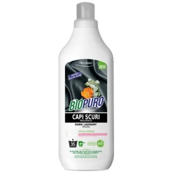 Detergent hipoalergen pentru rufe negre bio 1L Biopuro Detergent hipoalergen pentru rufe negre bio 1L Biopuro