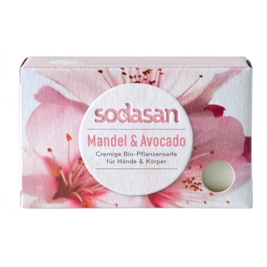 Sapun crema bio migdale si avocado 100g SODASAN                                                     