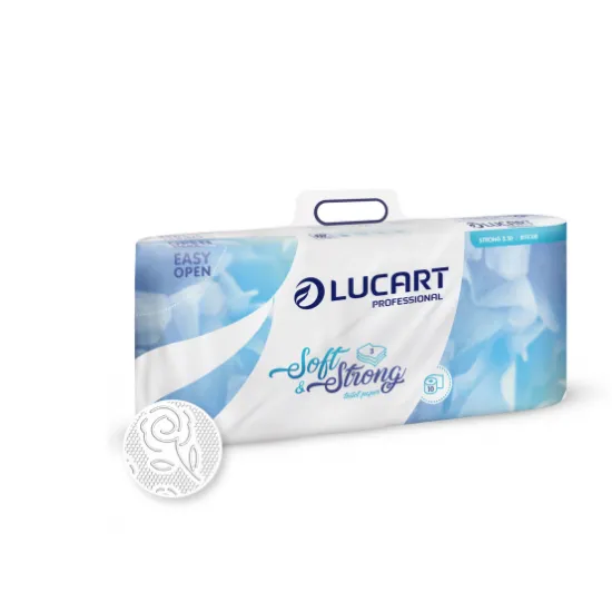 Hartie igienica Strong, 3 straturi, 10 role/ bax, Lucart Hartie igienica Strong, 3 straturi, 10 role/ bax, Lucart