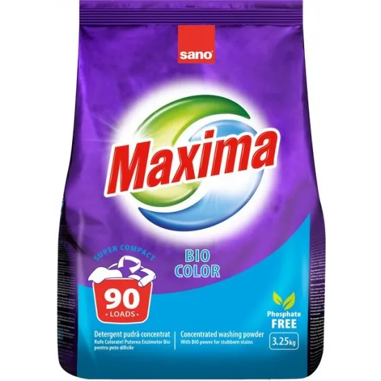 SANO MAXIMA BIO COLOR DETERGENT PUDRA, 3.25 Kg