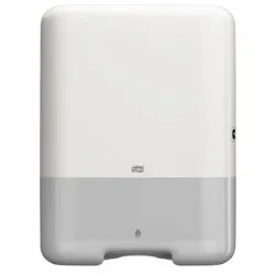 Dispenser prosoape hartie mare Tork, alb, V Fold, capacitate 500 servetele