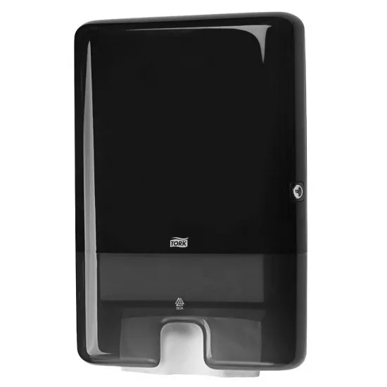 Dispenser servetele Xpress mare Tork, Z fold, negru, capacitate 500 servetele Dispenser servetele Xpress mare Tork, Z fold, negru, capacitate 500 servetele