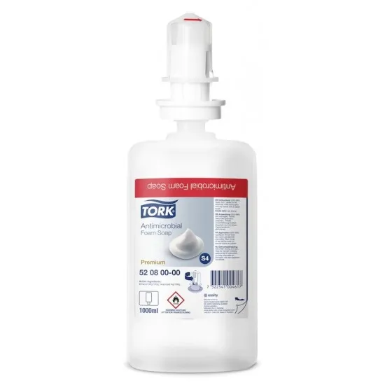 Săpun spumă antimicrobian (produs biocid), 1L, Tork Săpun spumă antimicrobian (produs biocid), 1L, Tork